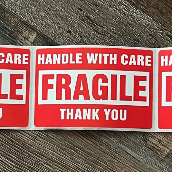 Office | 15 Fragile Stickers For Shipments | Poshmark